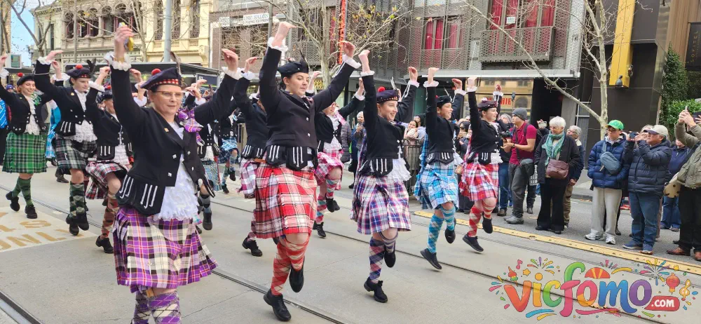 Melbourne  Tartan  Festival  Parade  Kilted  Dancers