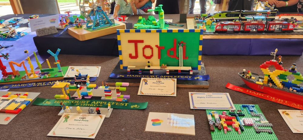Harcourts Applefest Lego Awards Display