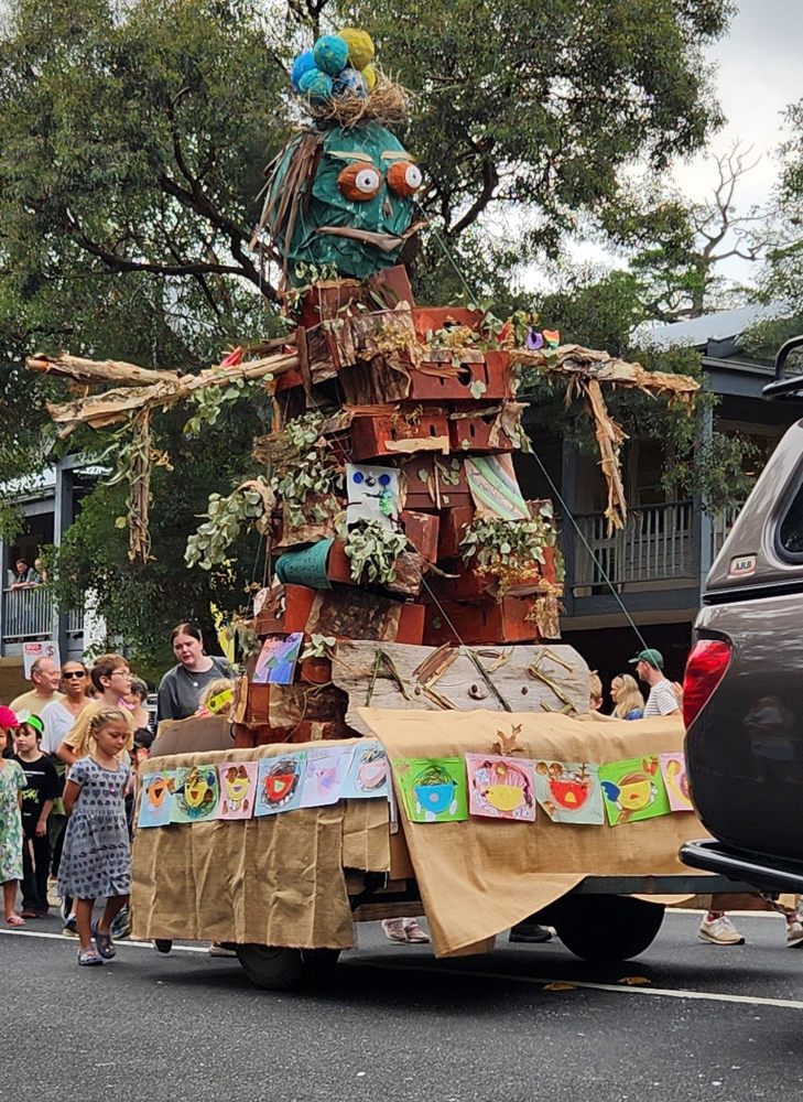 Warrandyte Festival Parade Float Recycled Materials