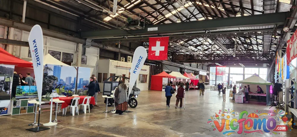 Swiss Festival  Indoor Exhibition Tents And Flags