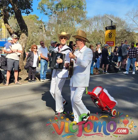 Diamond Creek Rotary Town Fair  Musical Street Parade  White Suit Band