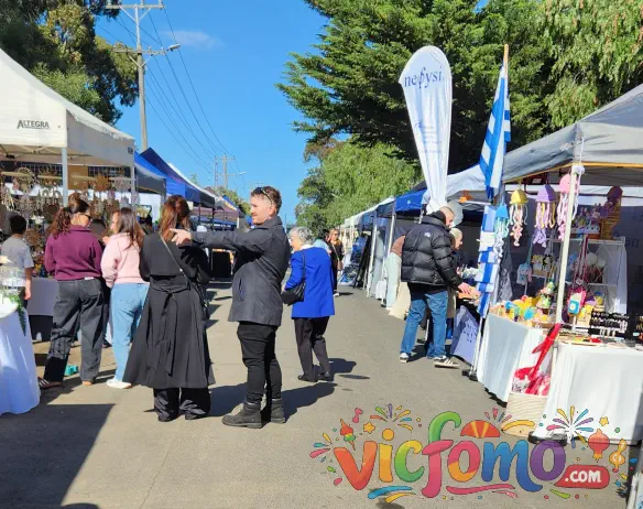 Northcote  Greek  Festival  Market  Stalls  Attendees