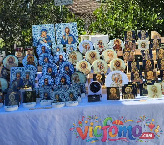Northcote  Greek  Festival  Orthodox Icons  Display