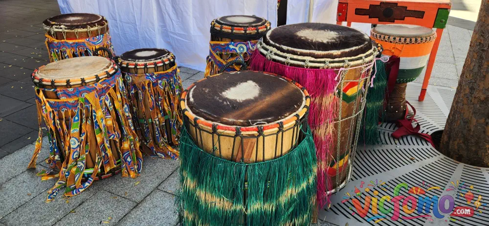 Bendigo  African  Festival  Colorful  Drums