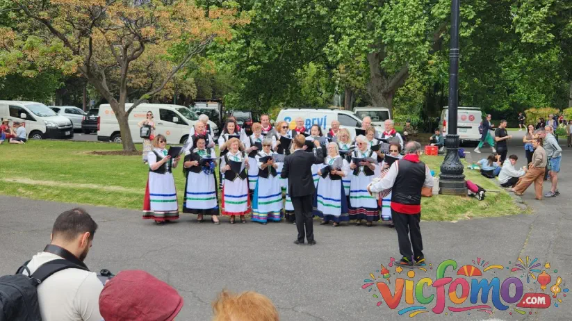 Italian  Festa  Choral  Group  Performing  Traditional  Dresses  Outdoor